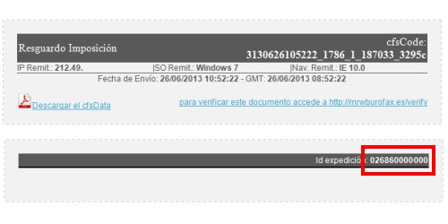 2.  Búsqueda por Número de Envío