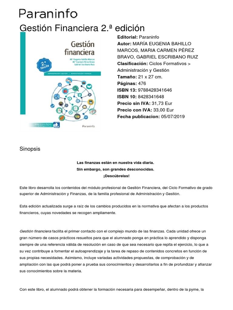 2. Navegación a la Sección de Gestión Financiera