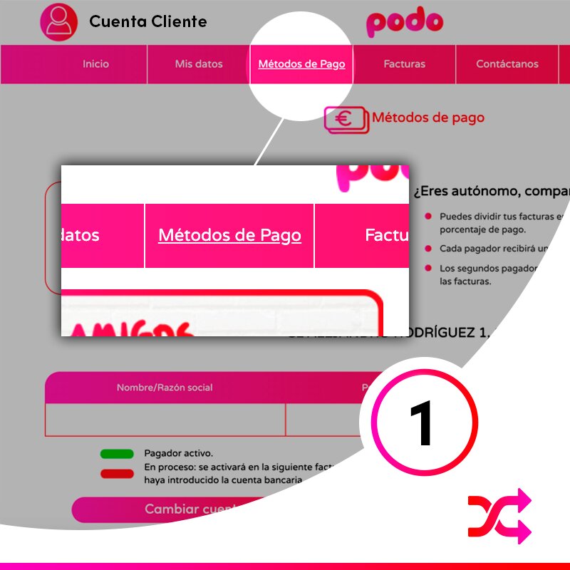 4. Introduce los Datos de tu Nueva Cuenta Bancaria