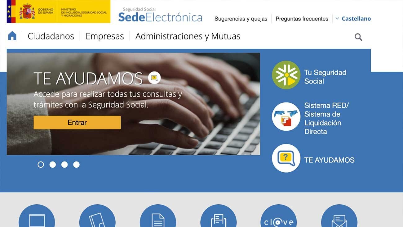 Cómo acceder a la Sede Electrónica de la Seguridad Social