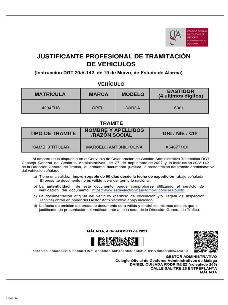 ¿Cómo descargar el justificante de cambio de cobertura?