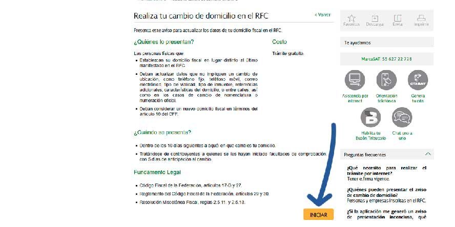 ¿Cómo inicio el proceso de modificación de domicilio en el Sistema RED?