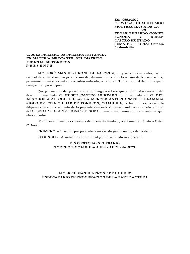 ¿Cómo puedo evitar errores al modificar mi domicilio en línea?