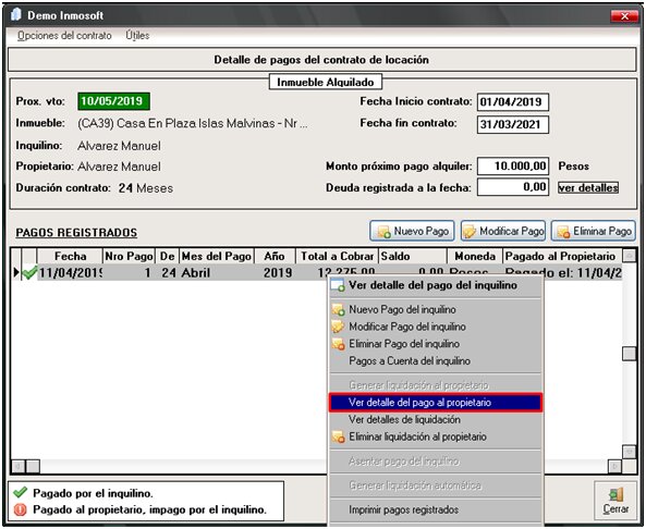 ¿Cuáles son las opciones para modificar un recibo de liquidación incorrecto?