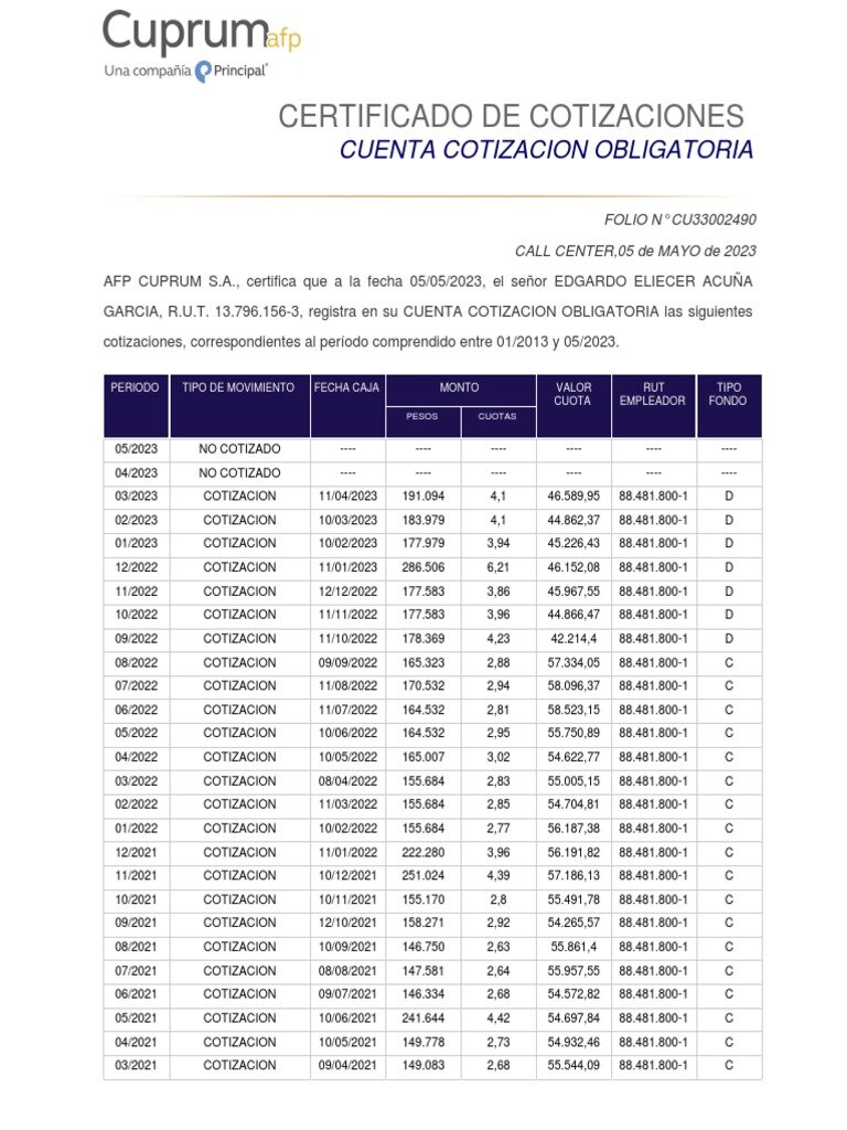 ¿Cuánto tiempo tarda en generarse el justificante de cotización?