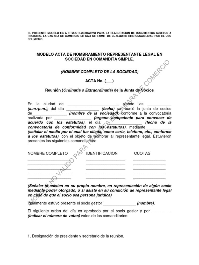 Datos del Representante Legal