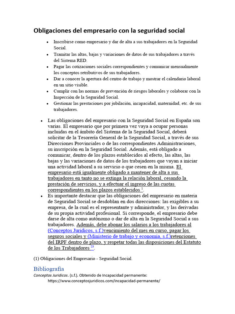 ¿Dónde puedo encontrar más información sobre mis obligaciones en Seguridad Social como empresario?