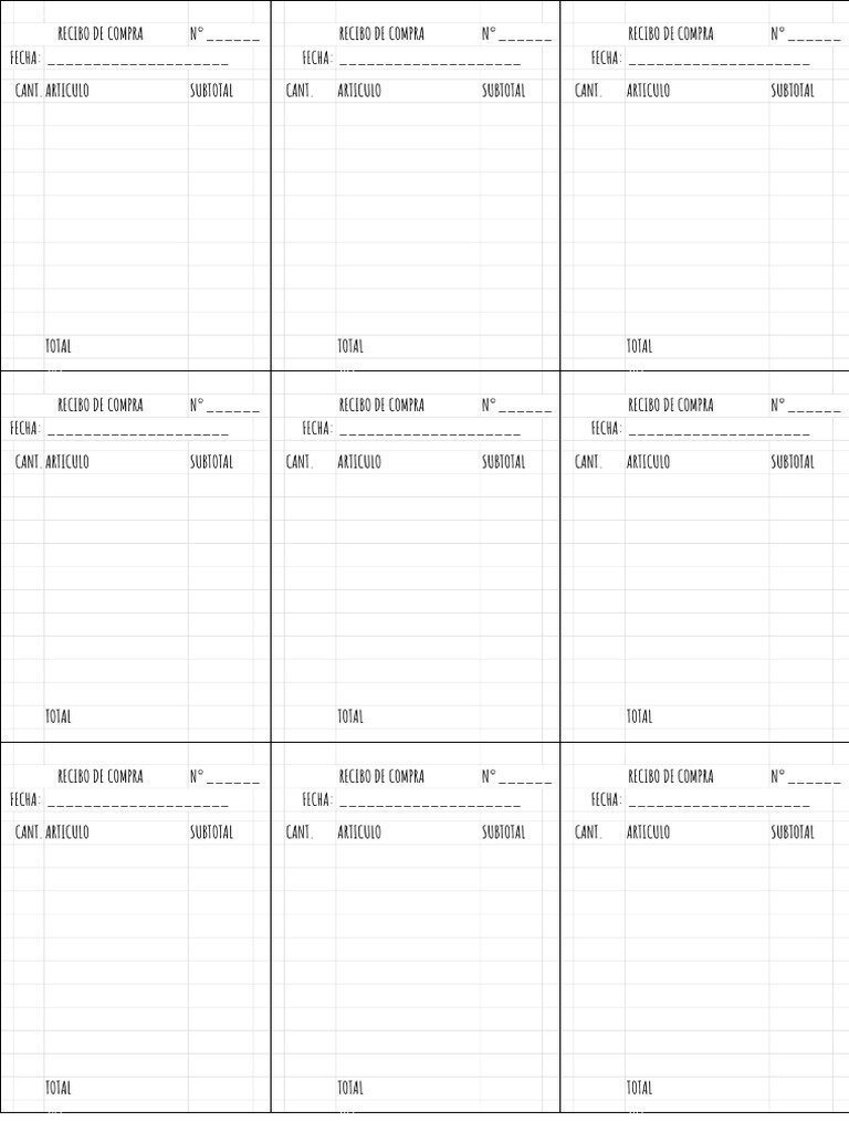 Formatos de descarga disponibles para los recibos