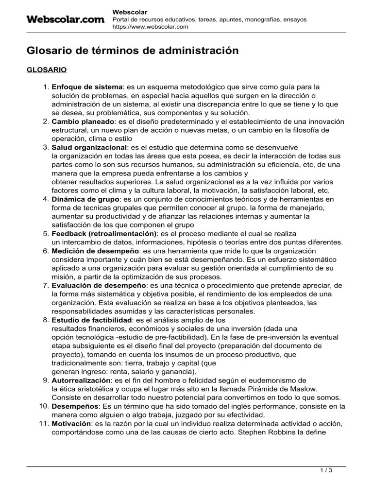 Glosario de Términos Clave en la Gestión de Recibos de Liquidación