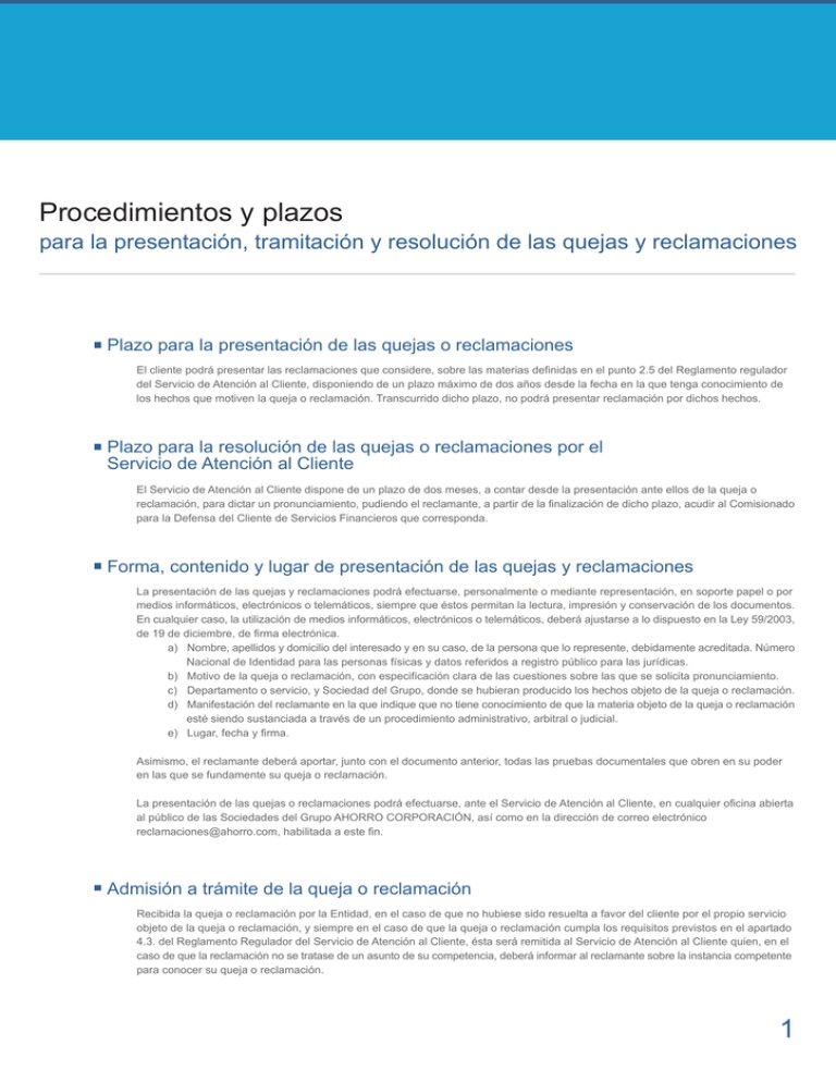Incumplimiento de Plazos y Procedimientos