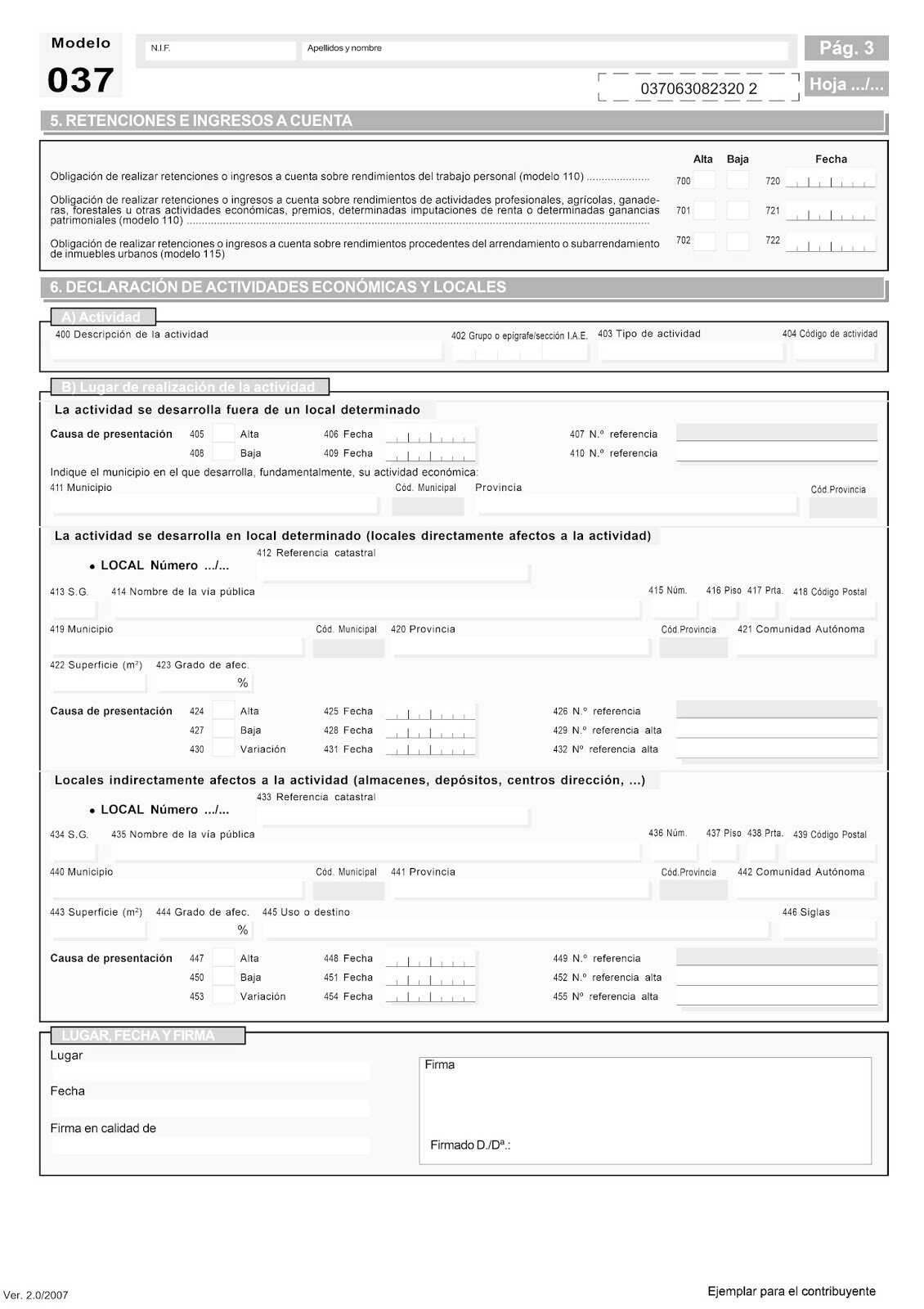 ¿Necesito algún documento específico para modificar la actividad económica de mi empresa?