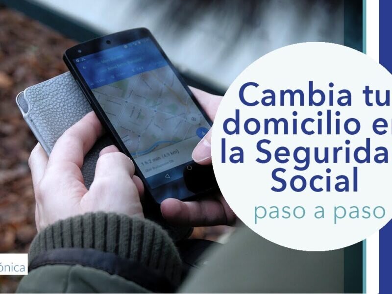 Pasos para acceder al Sistema RED y localizar la sección de modificación de domicilio