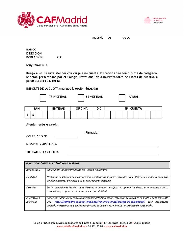 ¿Puedo saber si mi domiciliación bancaria está activa a través de mi banco?