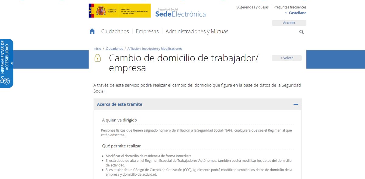 ¿Qué debo hacer si mi cambio de domicilio no se refleja en la TGSS después de varios días?