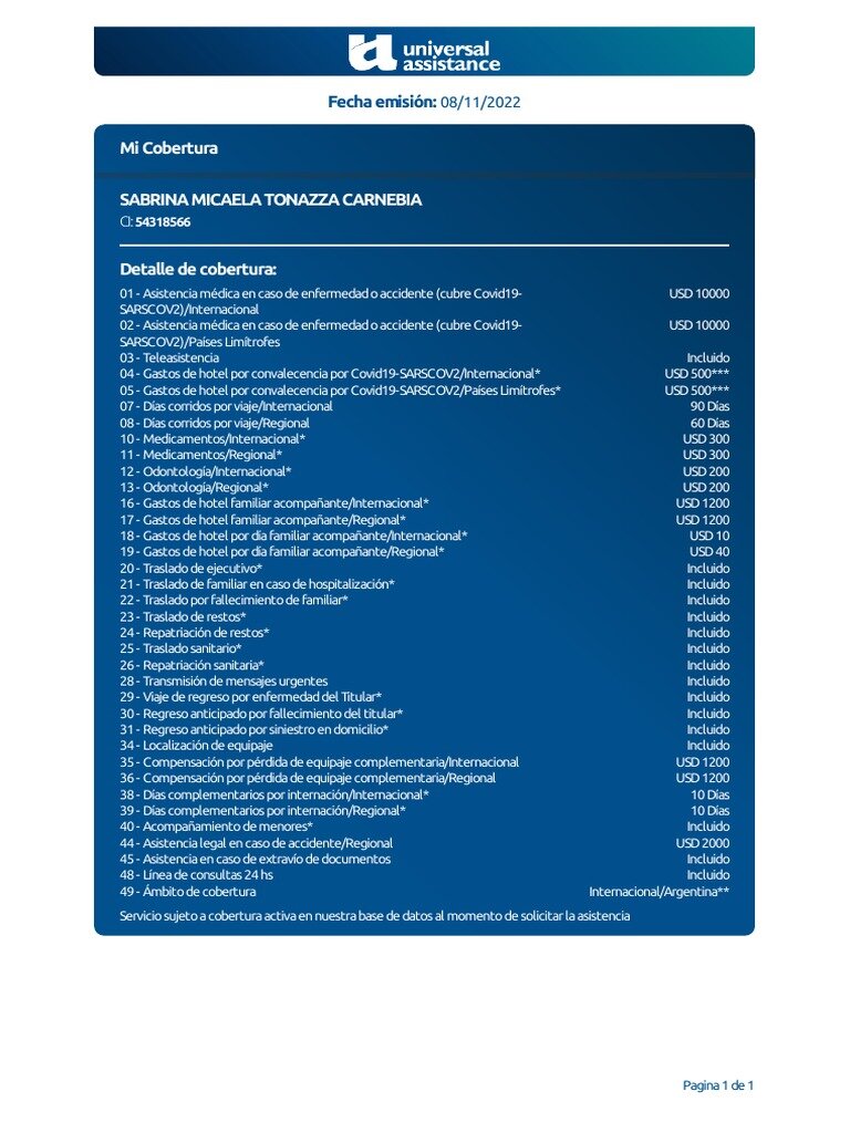 ¿Qué documentos necesito para comprobar mi cobertura?