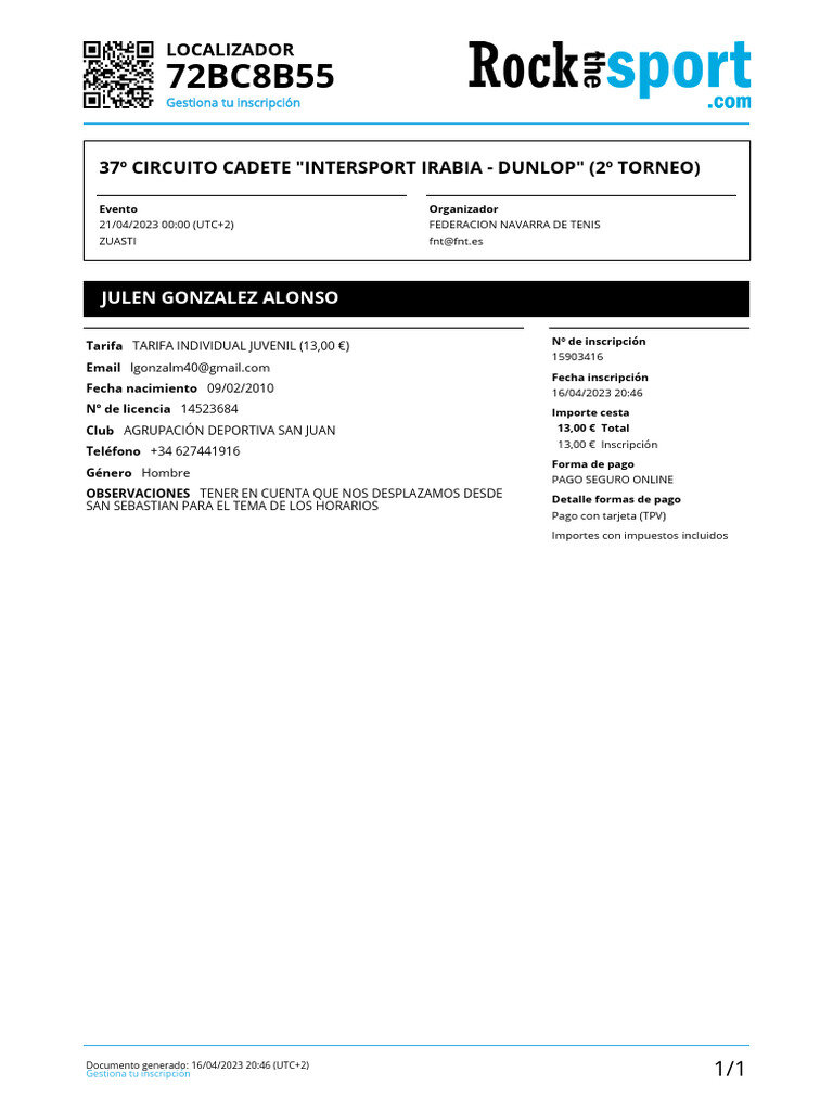 ¿Qué hago si no encuentro el justificante en mi área de cliente online?