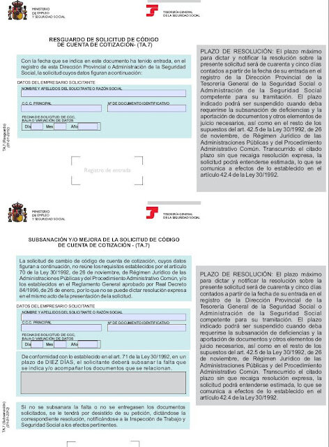 ¿Qué tipo de justificantes de baja ofrece la Seguridad Social?